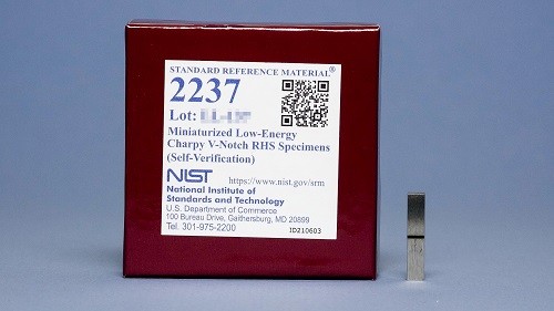 SRM 2237 小型化低能量夏比V型缺口RHS標準品